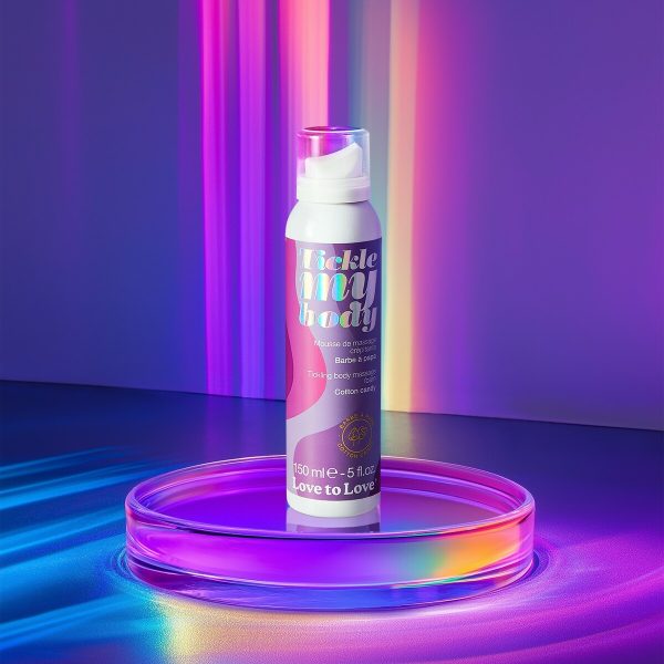 Tickle My Body Mousse de Massage Crépitante Barbe à Papa 150 ml