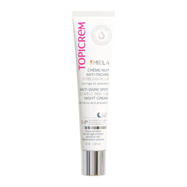 Topicrem Mela Crème Correctrice Nuit Peeling Doux 40 ml