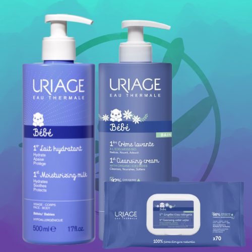 uriage-2-gamme-bebe-dakar-universcosmetix Uriage Coffret Kit Essentiel Mes Premiers Soins Bébé
