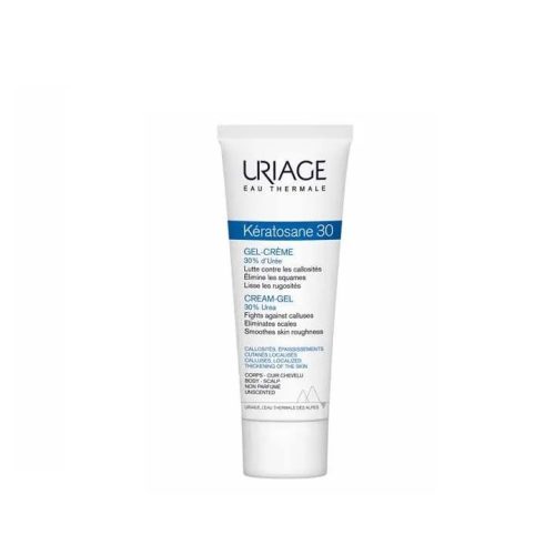 Uriage Keratosane30 Gel Crème 30% Urée Anti-Callosités Peaux Très Sèches Sans Parfum 75 ml