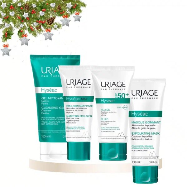 Uriage HYSEAC Routine de Soin Anti Boutons Pores Dilatés Points Noirs