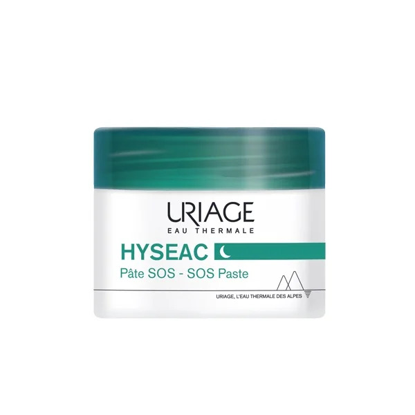 Uriage HYSEAC Pâte SOS -Soin Local : Stop Boutons Purifiant Visage Peaux Grasses à Imperfections 15g
