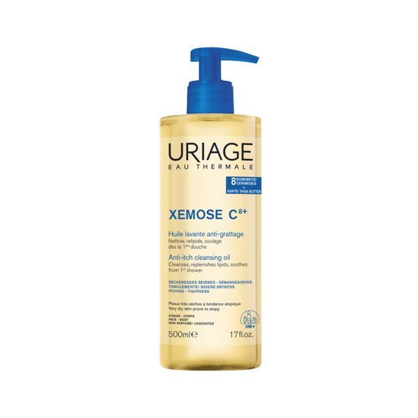 Uriage Xemose Huile Lavante Apaisante Peaux Très Sèches A Tendance Atopique 500ml