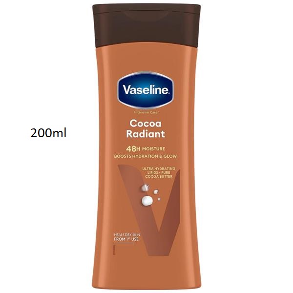 Vaseline Cocoa Lait Hydratant Corps au Beurre de Cacao 200 ml