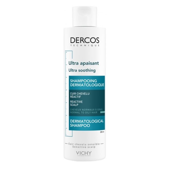 Vichy Dercos Shampoing Ultra Apaisant Normaux à Gras 200 ml