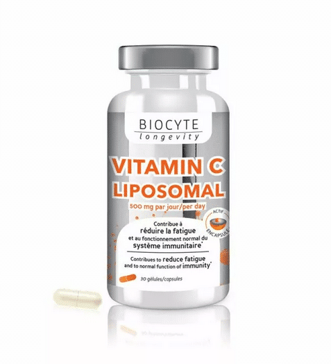 Biocyte Vitamin C Liposomal Reduit la Fatigue 30 Capsules