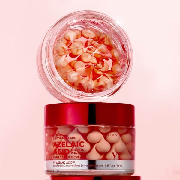 VT Crème Capsules à l'Acide Azélaïque Anti-Taches Anti-Imperfections Anti Pores Dilatés Lissante Sébo-Régulatrice 50 ml
