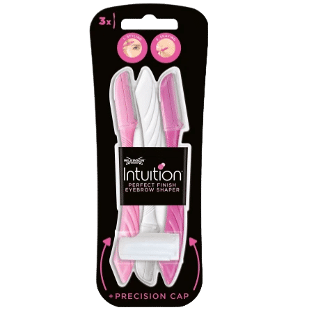 Wilkinson Intuition Perfect Finish Épilateur Pour le Visage Et Brosse Coiffante Sourcils 3 pièces