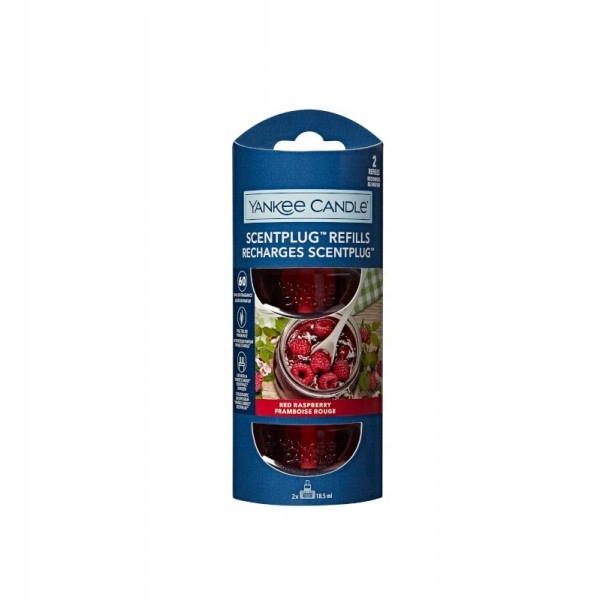 Yankee Candle Red Raspberry Refill Recharge De Diffuseur Électrique Parfum Framboise 2×18.5ml