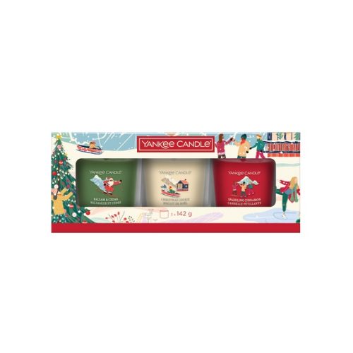 Yankee Candle Coffret de Noël 2025 – 3 bougies parfumées